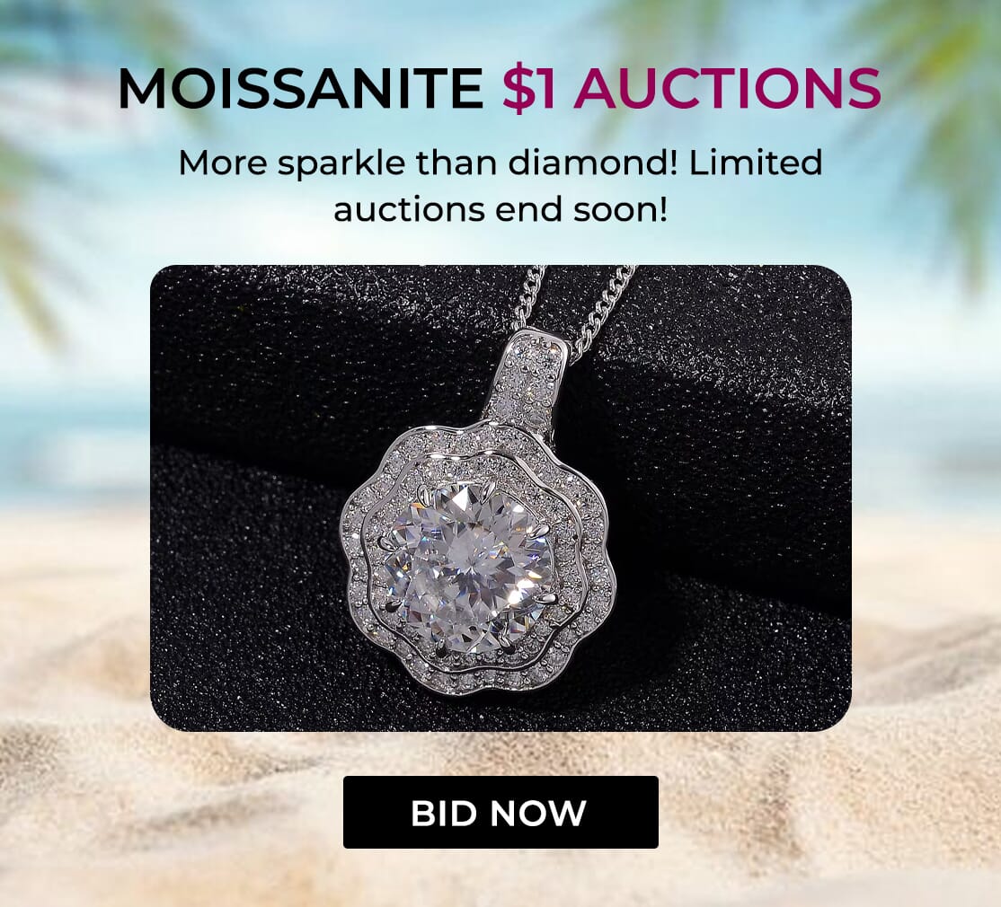 Moissanite $1 Auctions