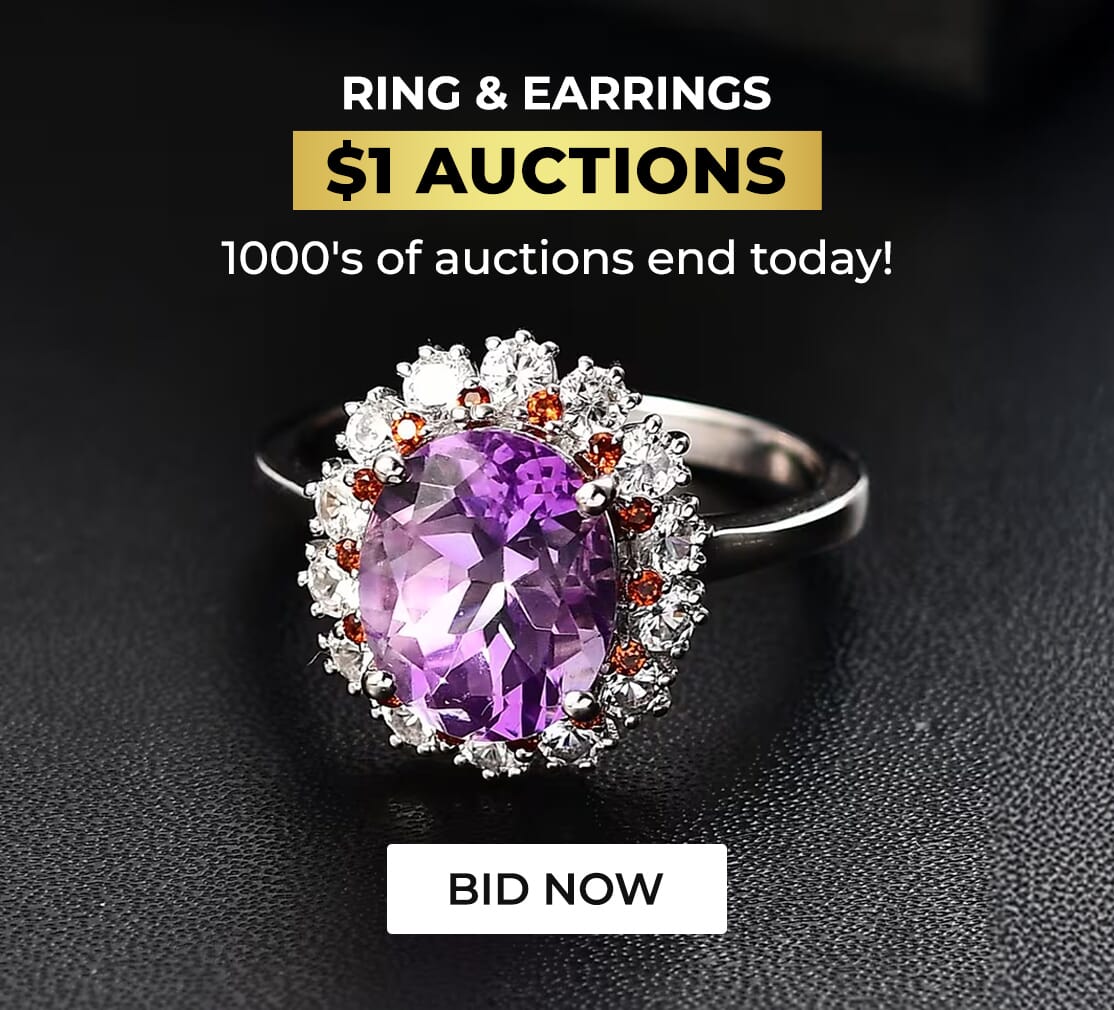 RING & EARRINGS $1 AUCTIONS