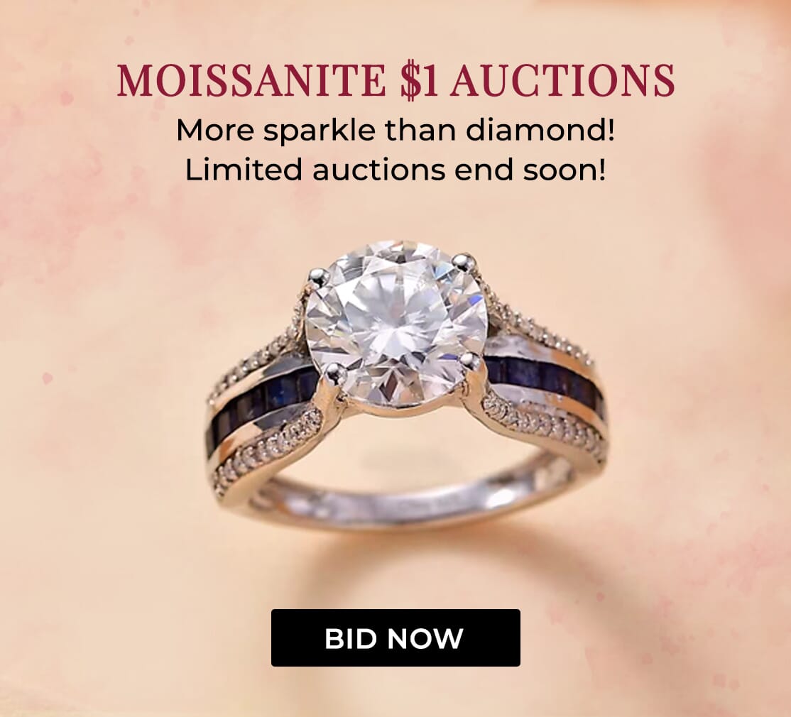 Moissanite $1 Auctions