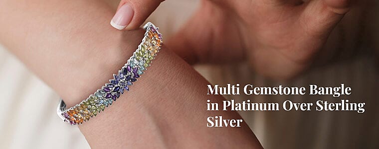 Multi Gemstone Bangle Banner