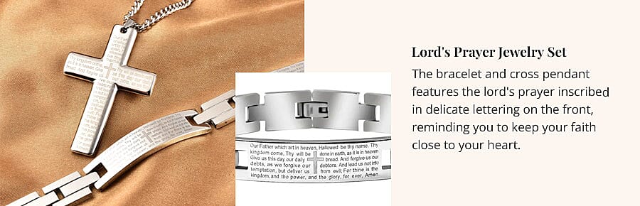 Lord's Prayer Jewelry Set Banner