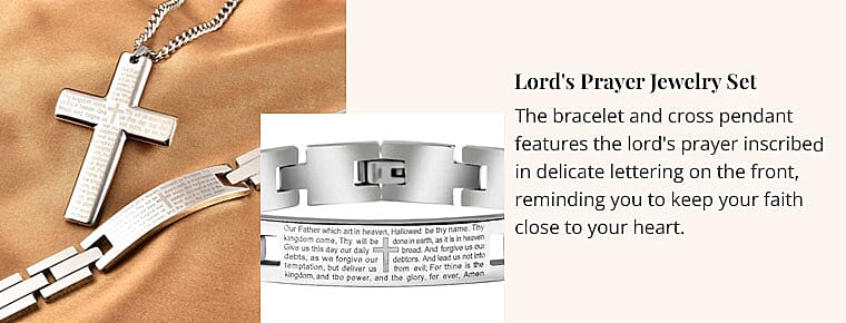Lord's Prayer Jewelry Set Banner
