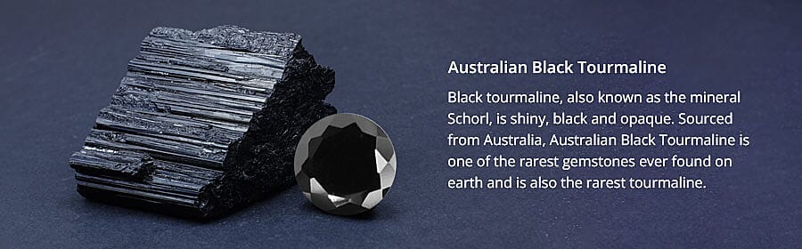 Australian Black Tourmaline Banner