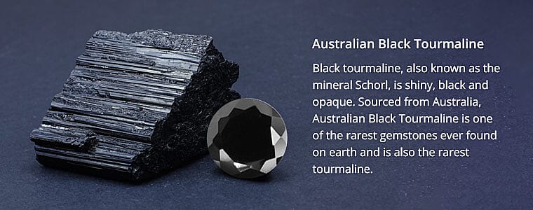 Australian Black Tourmaline Banner