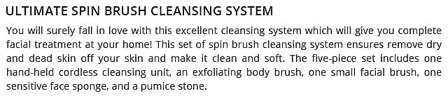 Ultimate Spin Brush Cleansing System Banner