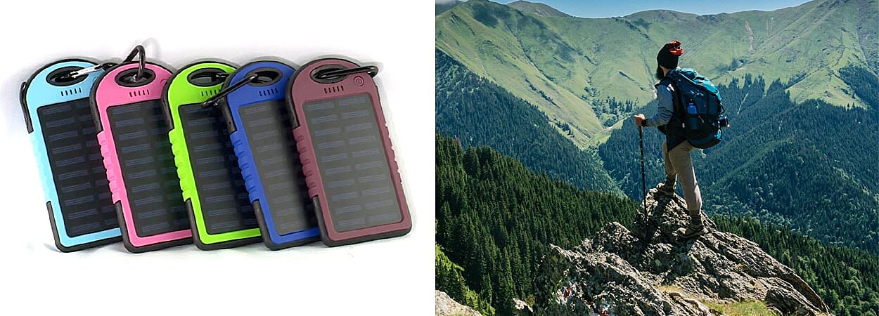 Solar 5000 mAh Battery Charger Banner