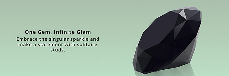 Thai Black Spinel Stud Earrings in Sterling Silver Banner