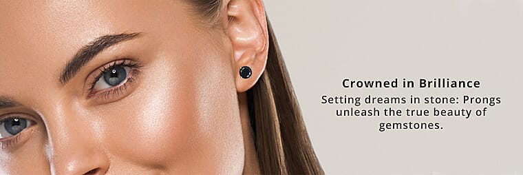 Thai Black Spinel Stud Earrings in Sterling Silver Banner