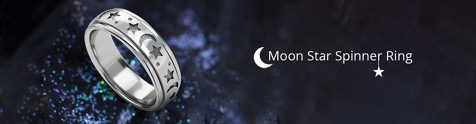 Moon Star Spinner Ring Banner