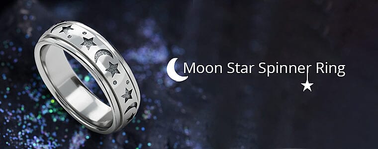 Moon Star Spinner Ring Banner