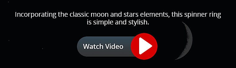 Moon Star Spinner Ring Video