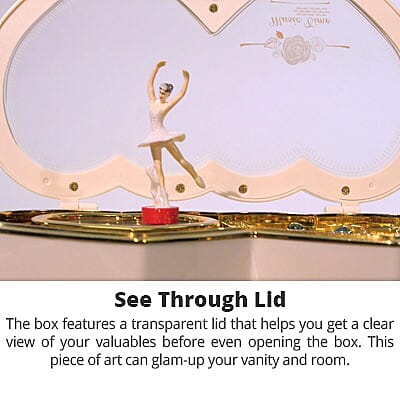 Double Heart Shape Music Box
