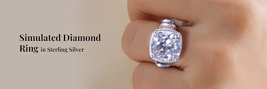 Simulated Diamond Ring Banner