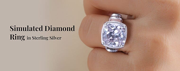 Simulated Diamond Ring Banner