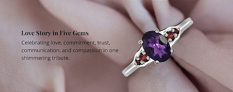 Love Story in Five Gems Banner