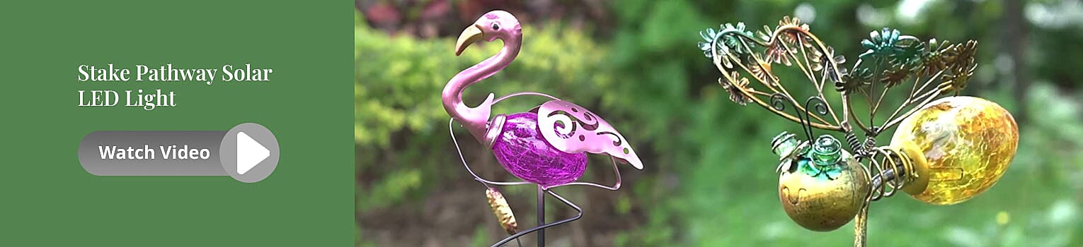 Stake Pathway Solar LED Light Banner