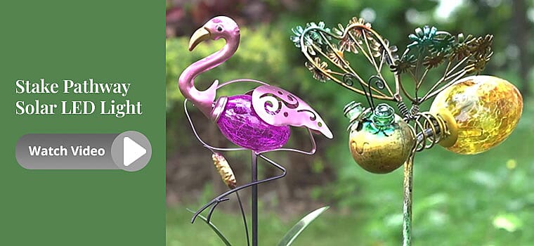 Stake Pathway Solar LED Light Banner