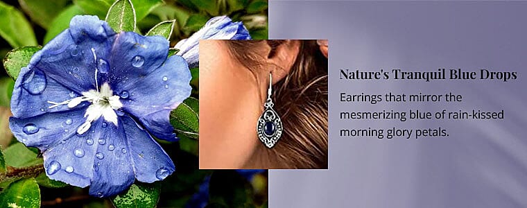 Nature's Tranquil Blue Drops Banner