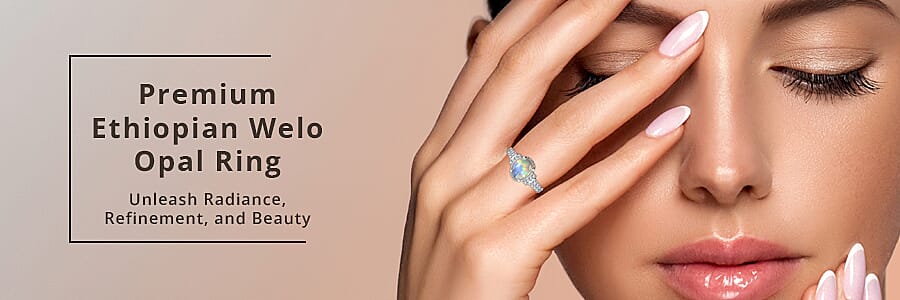 Premium Ethiopian Welo Opal Ring   Banner