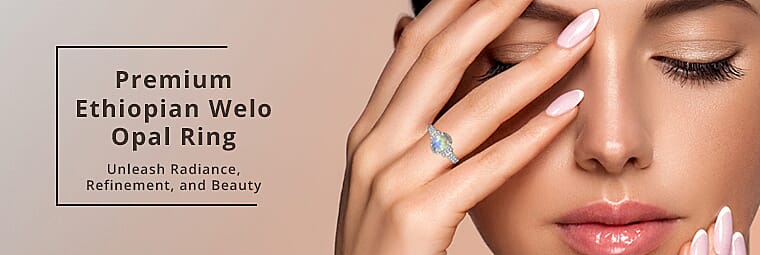 Premium Ethiopian Welo Opal Ring  Banner