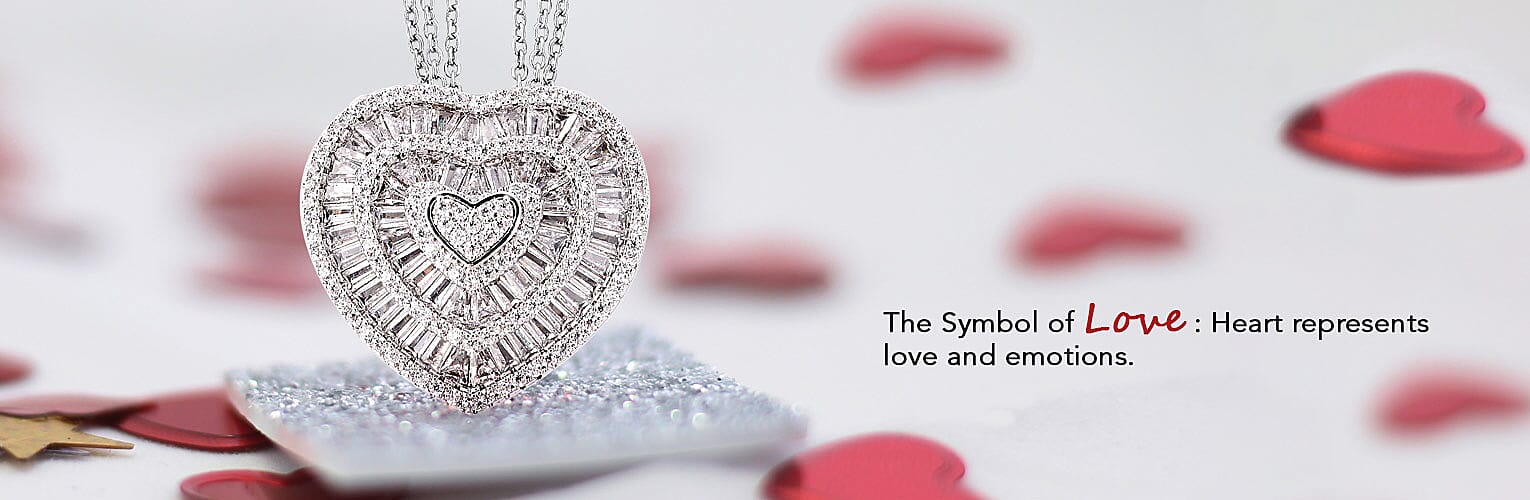 Redefine your elegance Diamond Heart Pendant Banner