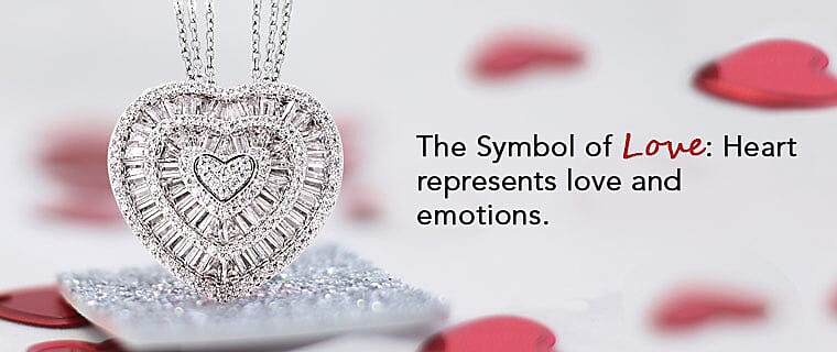 Redefine your elegance Diamond Heart Pendant Banner