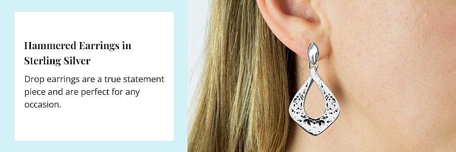 Hammered Earrings Banner