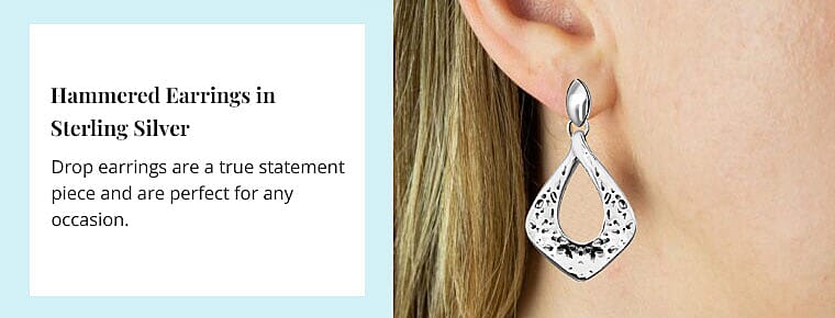 Hammered Earrings Banner