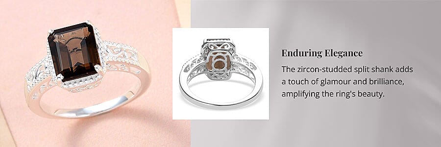 Sparkling Zircon Accents Banner