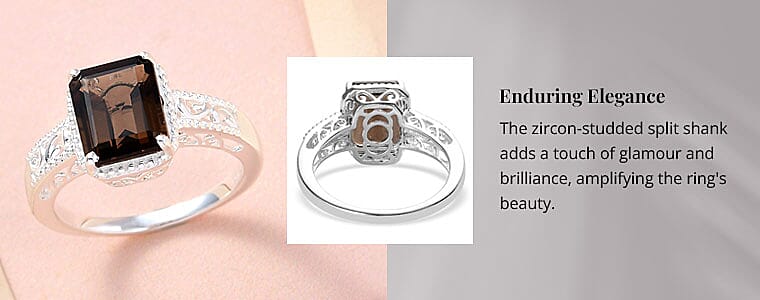 Sparkling Zircon Accents Banner