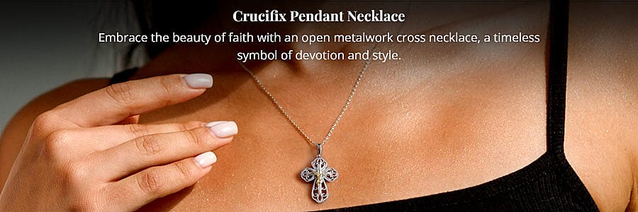 Crucifix Pendant Necklace Banner