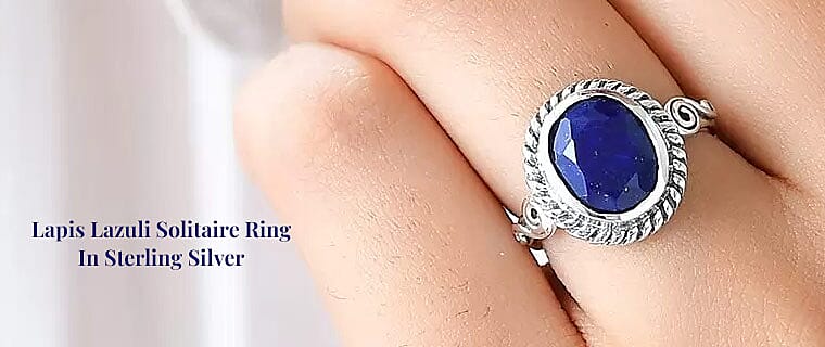 Lapis Lazuli Solitaire Ring Banner