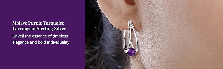 Mojave Purple Turquoise Earrings Banner