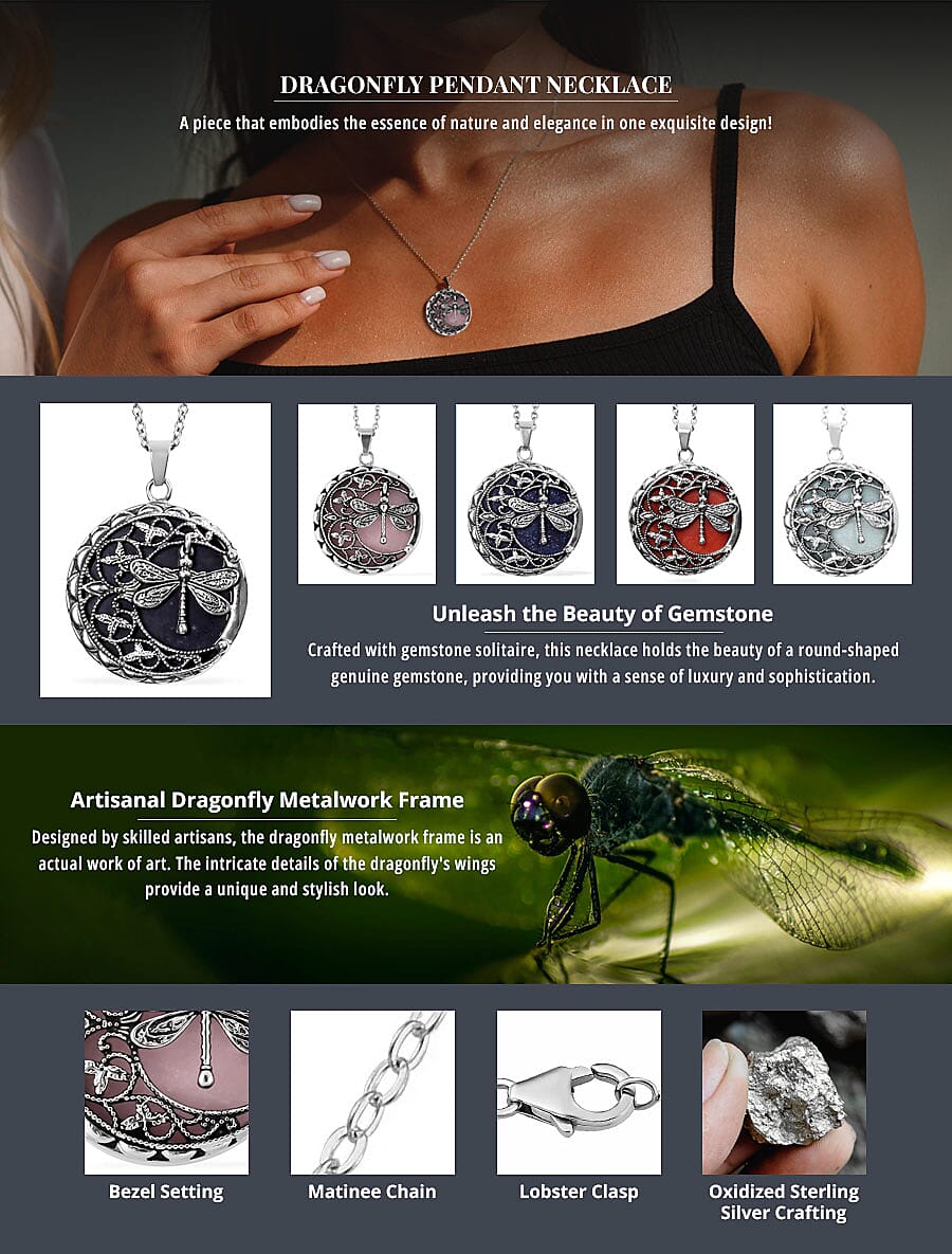 Dragonfly Pendant Necklace Banner