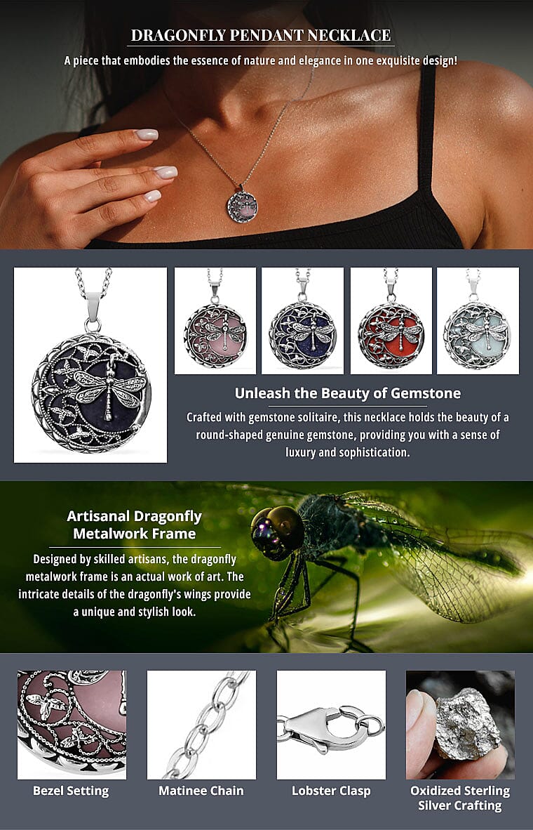 Dragonfly Pendant Necklace Banner
