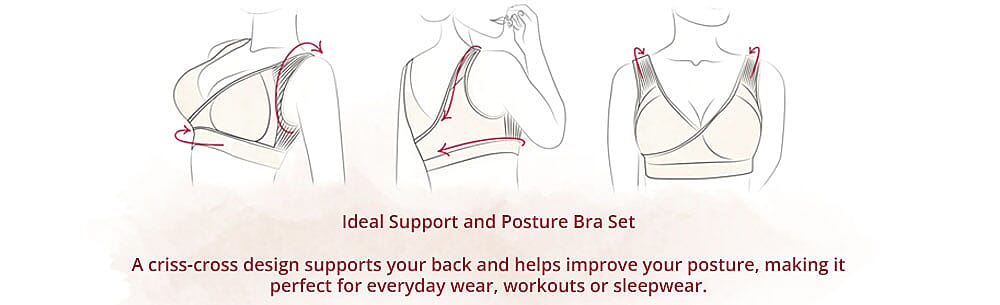 Ideal Support and Posture Bra Set  Banner
