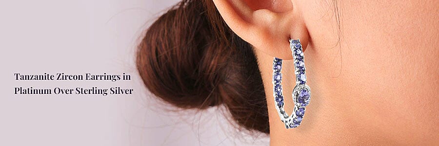 Tanzanite Zircon Earrings Banner