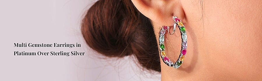 Multi Gemstone Earrings Banner