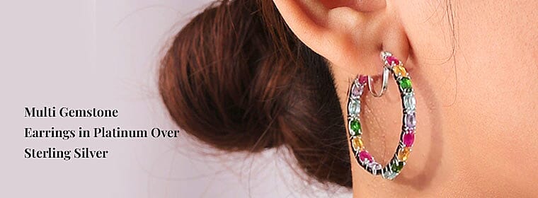 Multi Gemstone Earrings Banner