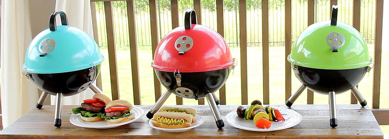 Mini Portable Charcoal Grill Banner