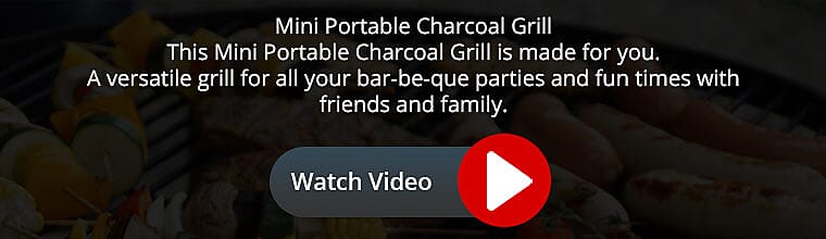 Mini Portable Charcoal Grill Video