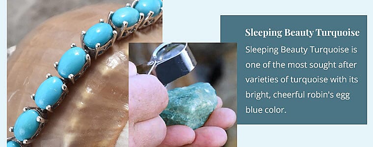 Sleeping Beauty Turquoise Banner