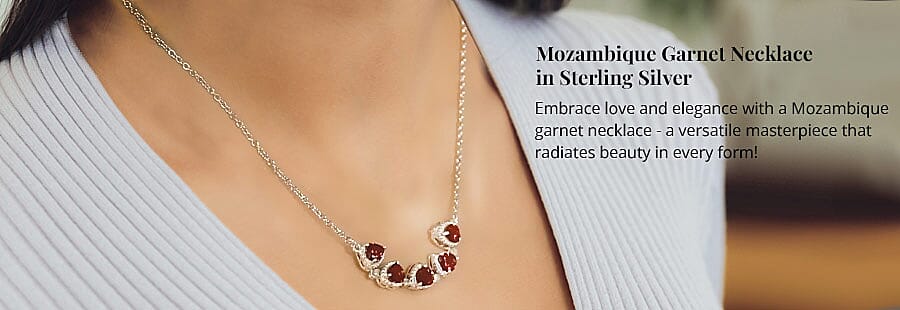 Mozambique Garnet Necklace Banner