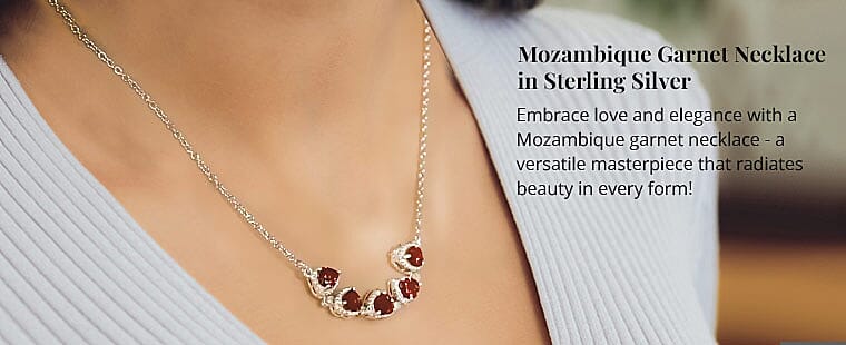 Mozambique Garnet Necklace Banner