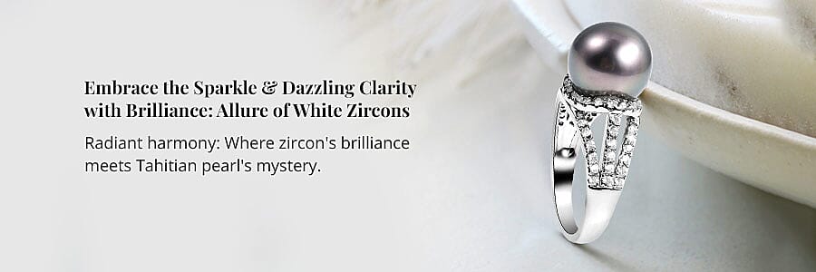 Embrace the Sparkle & Dazzling Clarity with Brilliance: Allure of White Zircons Banner