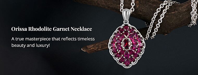 Orissa Rhodolite Garnet Necklace Banner