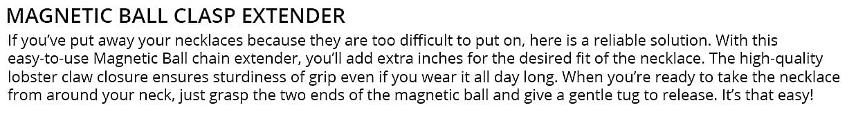 Magnetic Ball Clasp Banner