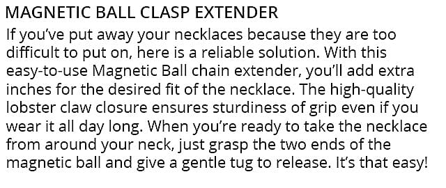 Magnetic Ball Clasp Banner