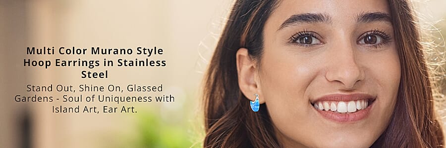 Multi Color Murano Style  Banner