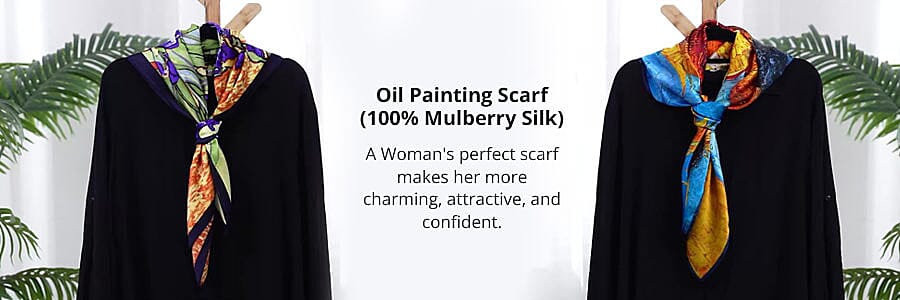 Oil Painting Scarf Banner